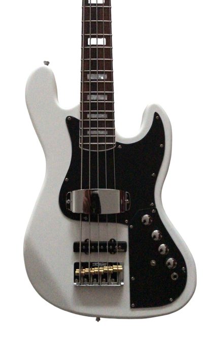 Custom Regent White Marcus Miller 5 String Jazz Bass Marcus Rosewood Fretboard