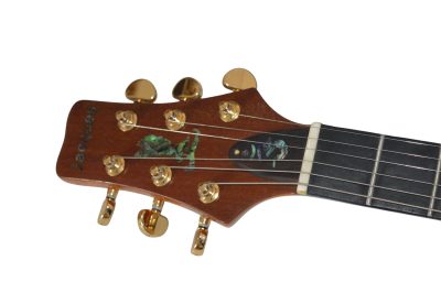 Custom Monarch Santana Yellow Quilted Maple Top Electric Guitar - Image 4