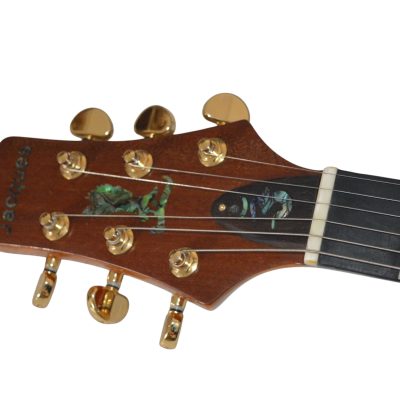 Custom Monarch Santana Yellow Quilted Maple Top Electric Guitar - Image 4