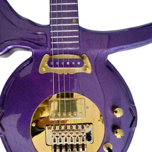 Custom Ember Prince Love Symbol Gloss Violet Purple Bigsby Guitar