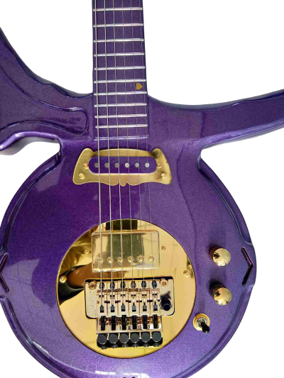 Custom Ember Prince Love Symbol Gloss Violet Purple Tremolo Guitar