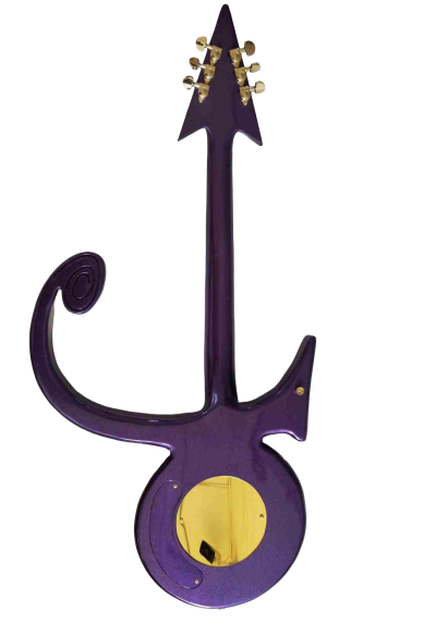 Custom Ember Prince Love Symbol Gloss Violet Purple Tremolo Guitar - Image 5
