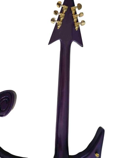 Custom Ember Prince Love Symbol Gloss Violet Purple Tremolo Guitar - Image 4