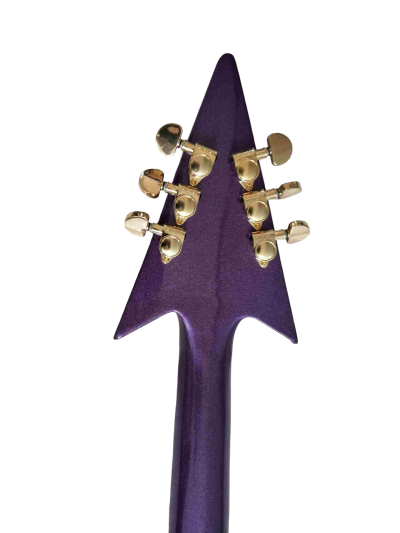 Custom Ember Prince Love Symbol Gloss Violet Purple Tremolo Guitar - Image 3
