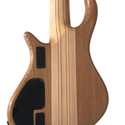 Custom Onyx Patriot Dark Gray Flame Maple 6 String Bass Multi Fanned Fret Rosewood Fretboard - Image 6