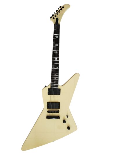 Custom Obsidian James Cream MX220 Explorer Guitar - Image 9