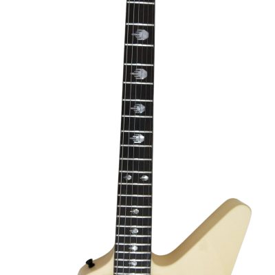 Custom Obsidian James Cream MX220 Explorer Guitar - Image 8