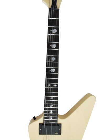 Custom Obsidian James Cream MX220 Explorer Guitar - Image 8