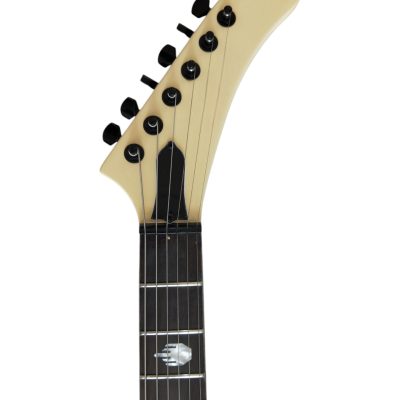 Custom Obsidian James Cream MX220 Explorer Guitar - Image 7