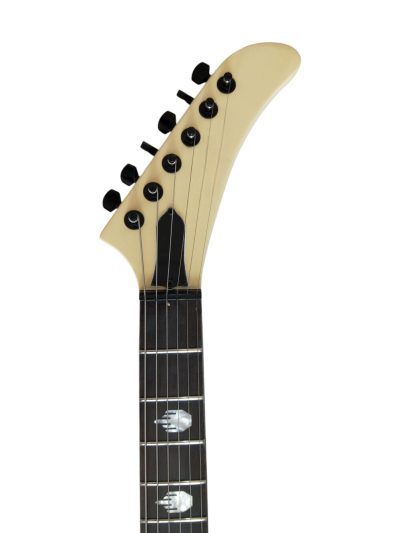 Custom Obsidian James Cream MX220 Explorer Guitar - Image 7