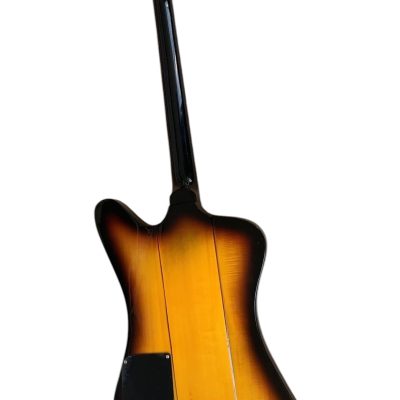 Custom Crown Firebird Platypus Johnny Vintage Sunburst Electric Guitar Mini Humbuckers - Image 3