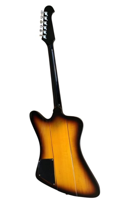 Custom Crown Firebird Platypus Johnny Vintage Sunburst Electric Guitar Mini Humbuckers - Image 3