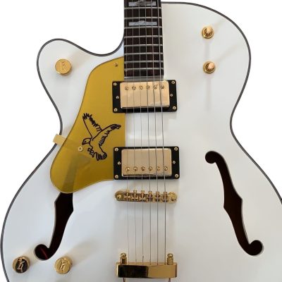 Custom Sovereign Falcon White Billy Fhole Electric Guitar