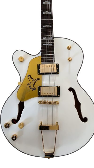 Custom Sovereign Falcon White Billy Fhole Electric Guitar