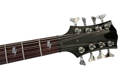 Custom Crown Ace Frehley Blue Tiger Maple Top Kiss 8 String Bass - Image 6