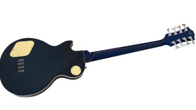 Custom Crown Ace Frehley Blue Tiger Maple Top Kiss 8 String Bass - Image 3