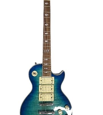 Custom Crown Ace Frehley Kiss Heritage Blue Quilted Maple Top Electric Guitar - Image 9