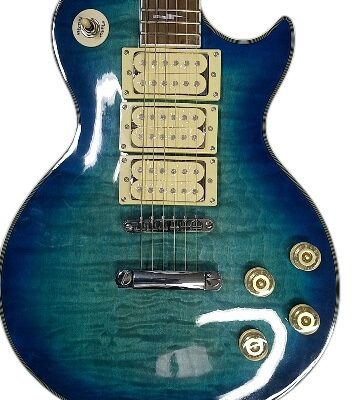 Custom Crown Ace Frehley Kiss Heritage Blue Quilted Maple Top Electric Guitar