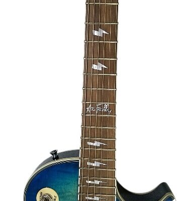 Custom Crown Ace Frehley Kiss Heritage Blue Quilted Maple Top Electric Guitar - Image 7