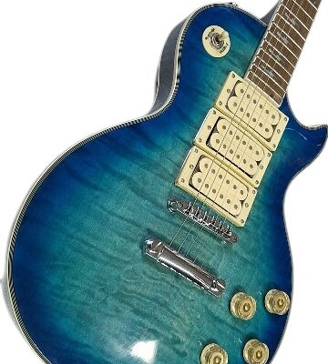 Custom Crown Ace Frehley Kiss Heritage Blue Quilted Maple Top Electric Guitar - Image 6