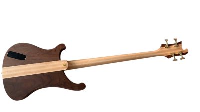 Custom Nova Lemmy Kilmister 4003 Walnut Wood Carved Oak Leaves 4 String Bass - Image 5