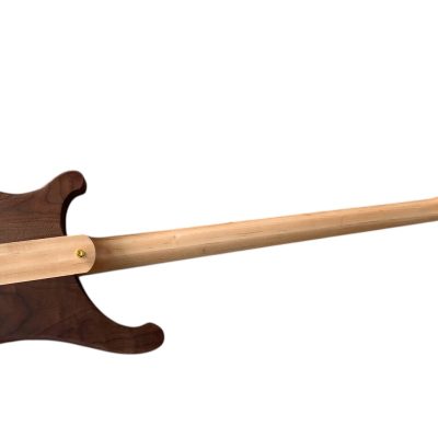 Custom Nova Lemmy Kilmister 4004 Walnut Wood Carved Oak Leaves 4 String Bass - Image 5