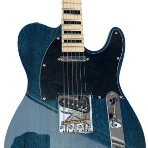 Custom Regent Trans Blue Number Inlay Electric Guitar