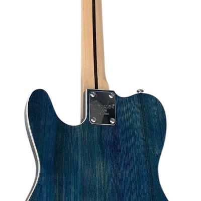Custom Regent Trans Blue Number Inlay Electric Guitar - Image 6