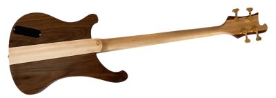 Custom Nova Lemmy Kilmister 4003 Satin Walnut Wood Carved Oak Leaves 4 String Bass - Image 7