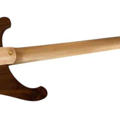 Custom Nova Lemmy Kilmister 4004 Satin Walnut Wood Carved Oak Leaves 4 String Bass - Image 7