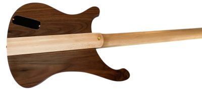 Custom Nova Lemmy Kilmister 4003 Satin Walnut Wood Carved Oak Leaves 4 String Bass - Image 6