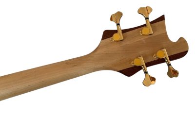 Custom Nova Lemmy Kilmister 4003 Satin Walnut Wood Carved Oak Leaves 4 String Bass - Image 5