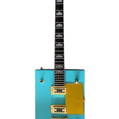 Custom Sovereign Bigsby Bo Diddley G5810 Sea Foam Green Electric Guitar - Image 7