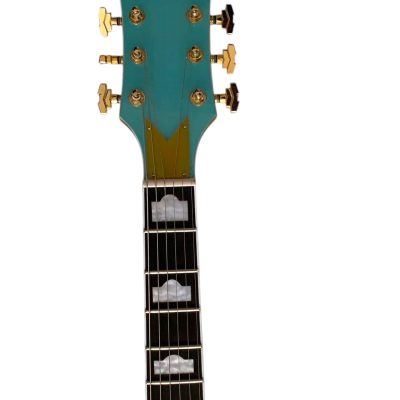 Custom Sovereign Bigsby Bo Diddley G5810 Sea Foam Green Electric Guitar - Image 6