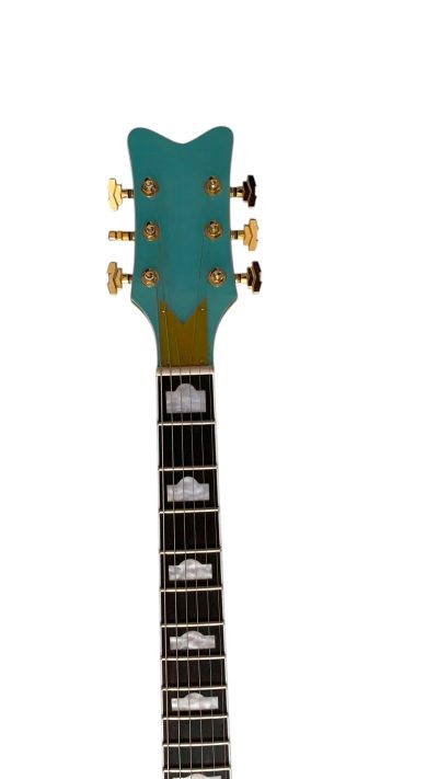 Custom Sovereign Bigsby Bo Diddley G5810 Sea Foam Green Electric Guitar - Image 6