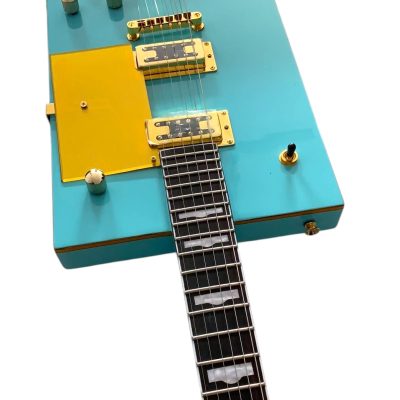 Custom Sovereign Bigsby Bo Diddley G5810 Sea Foam Green Electric Guitar - Image 5