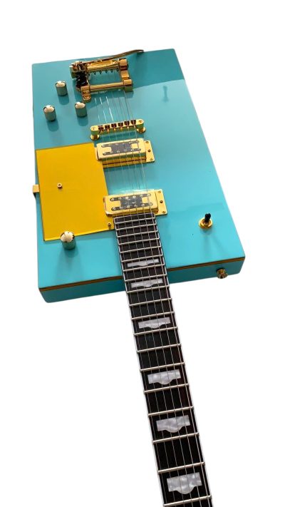 Custom Sovereign Bigsby Bo Diddley G5810 Sea Foam Green Electric Guitar - Image 5