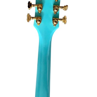 Custom Sovereign Bigsby Bo Diddley G5810 Sea Foam Green Electric Guitar - Image 4