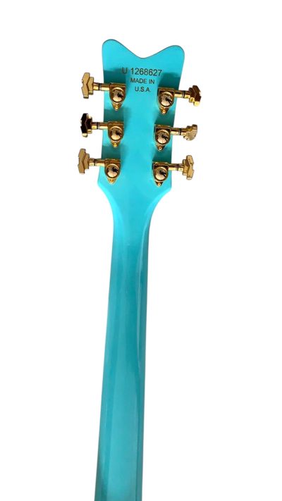Custom Sovereign Bigsby Bo Diddley G5810 Sea Foam Green Electric Guitar - Image 4