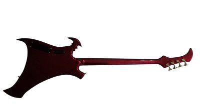 Custom Pulse Buzzard Metallic Red Entwistle 4 String Bass Number Inlays - Image 6