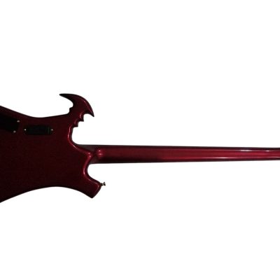 Custom Pulse Buzzard Metallic Red Entwistle 4 String Bass Number Inlays - Image 6