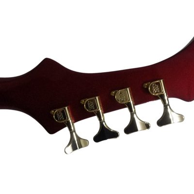 Custom Pulse Buzzard Metallic Red Entwistle 4 String Bass Number Inlays - Image 5