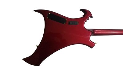 Custom Pulse Buzzard Metallic Red Entwistle 4 String Bass Number Inlays - Image 4