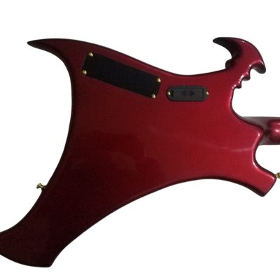 Custom Pulse Buzzard Metallic Red Entwistle 4 String Bass Number Inlays - Image 4