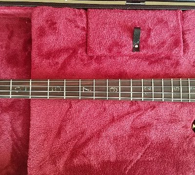 Custom Pulse Buzzard Metallic Red Entwistle 4 String Bass Number Inlays - Image 15