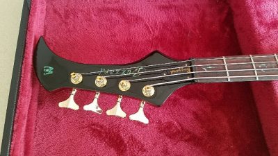 Custom Pulse Buzzard Metallic Red Entwistle 4 String Bass Number Inlays - Image 14
