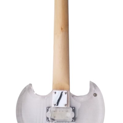 Custom Crown SG Plexiglass Acrylic Body Rosewood Fretboard Led Electric Guitar - Image 4