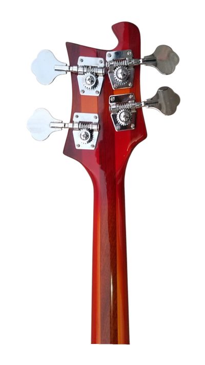 Custom Nova 4005V Cherry Fireglo 4 String Bass White Pickguard - Image 8