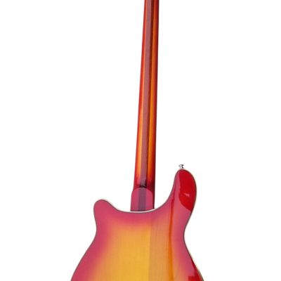 Custom Nova 4005V Cherry Fireglo 4 String Bass White Pickguard - Image 7