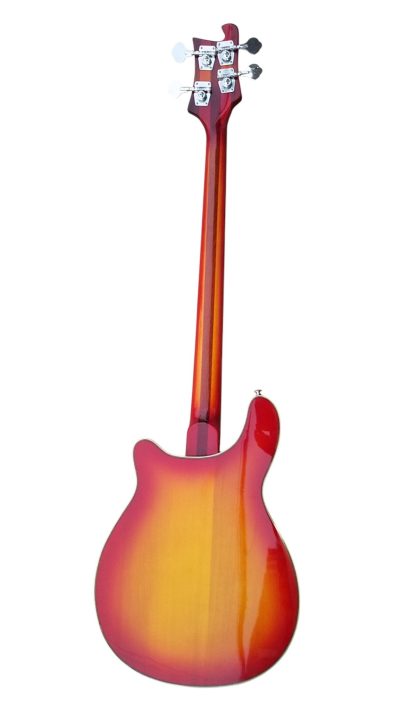 Custom Nova 4005V Cherry Fireglo 4 String Bass White Pickguard - Image 7